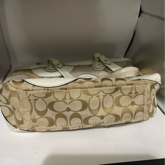 Coach Beige and Cream Patchwork Tote - Picture 15 of 15